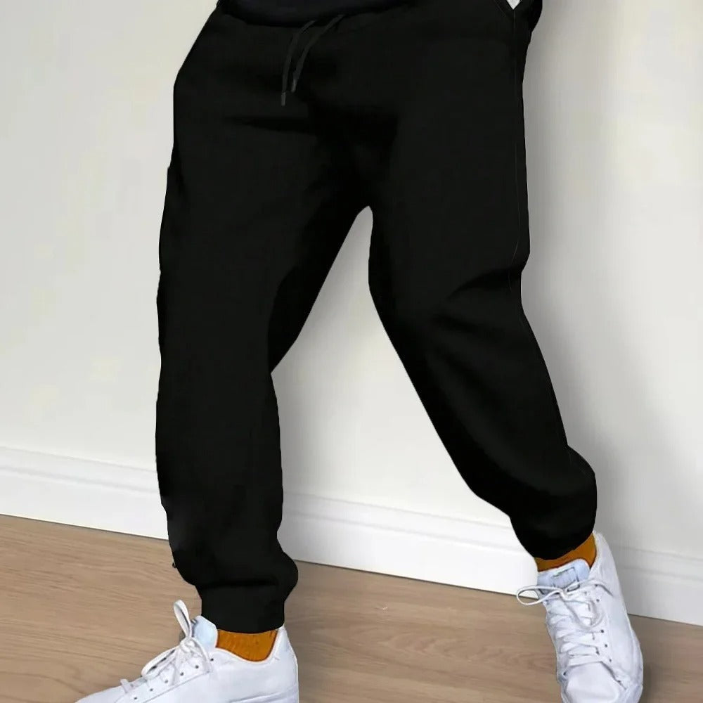 Afslappede sweatpants i fleece til mænd