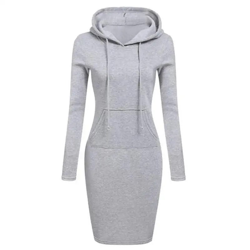 Hoodie-kjole til kvinder