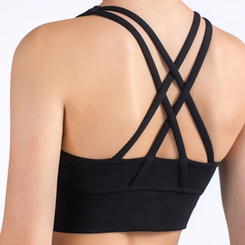 Kvinder åndbar cross-back sports-bh