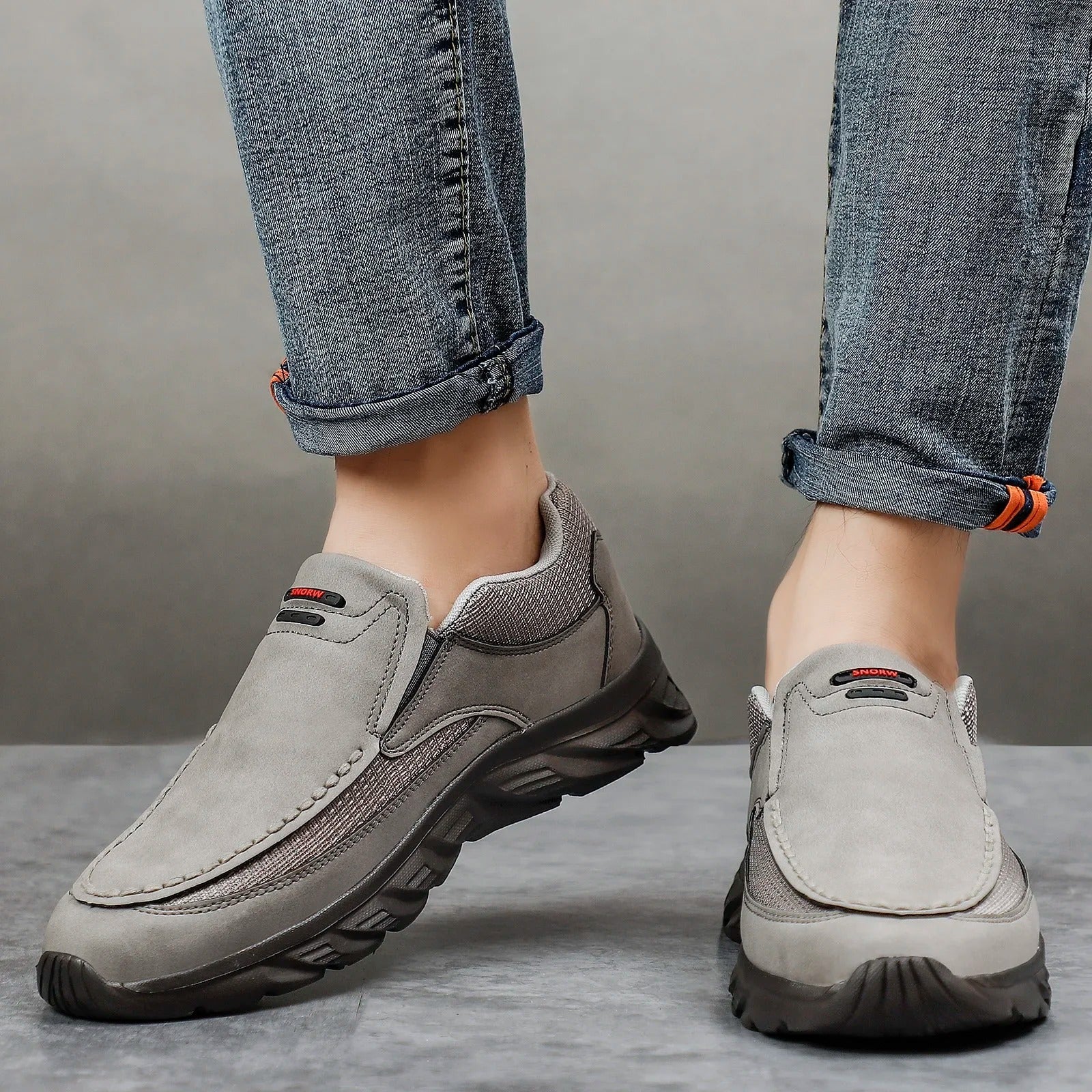 Herre lædersko sneakers