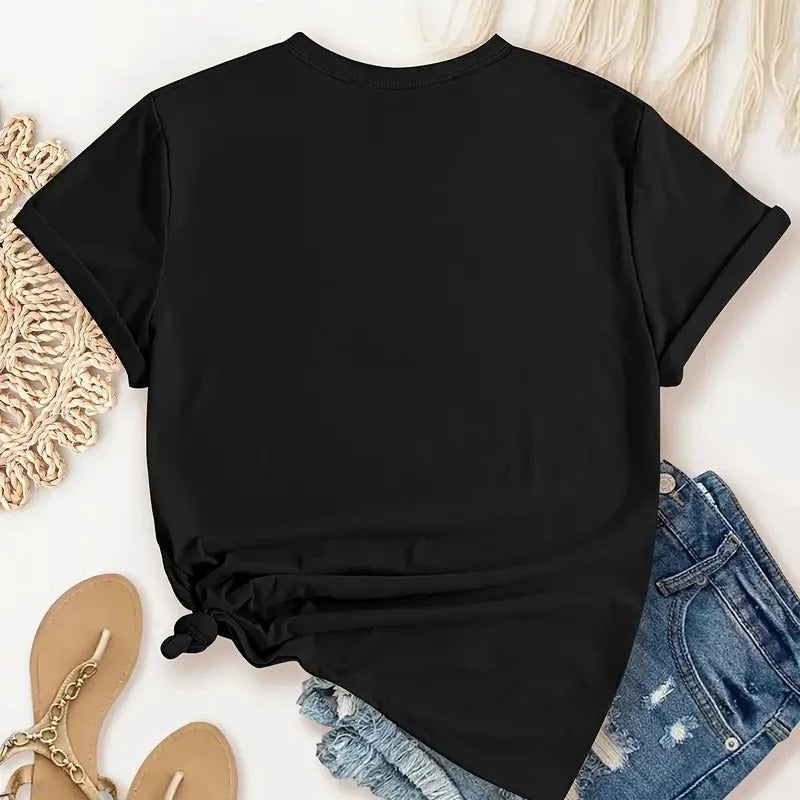 Mælkebøtte Print Crew Neck T-shirt