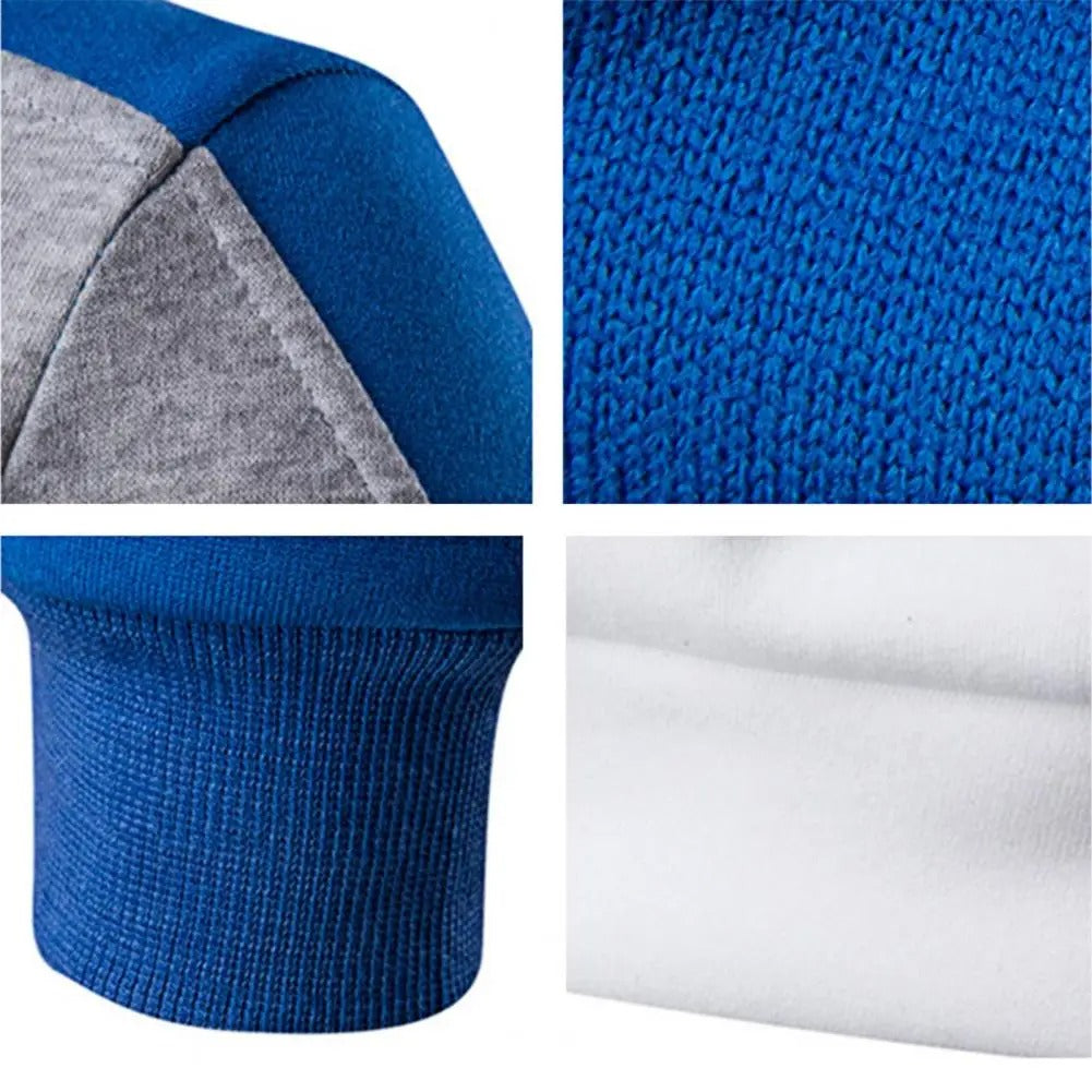 Afslappet sweatshirt med rund hals til mænd