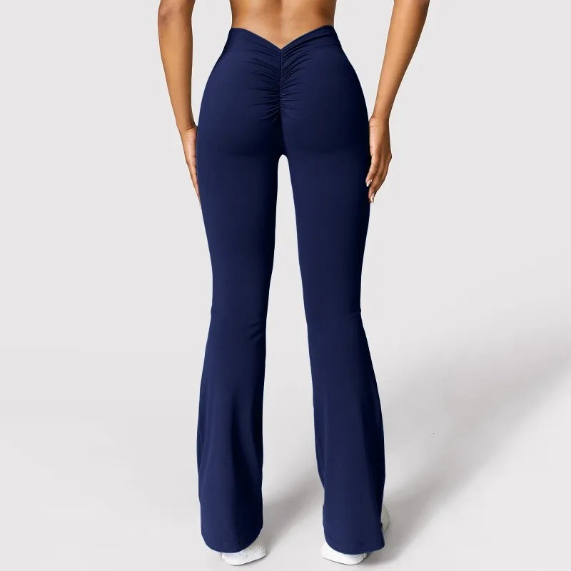 Kvinder V-ryg højtaljede leggings