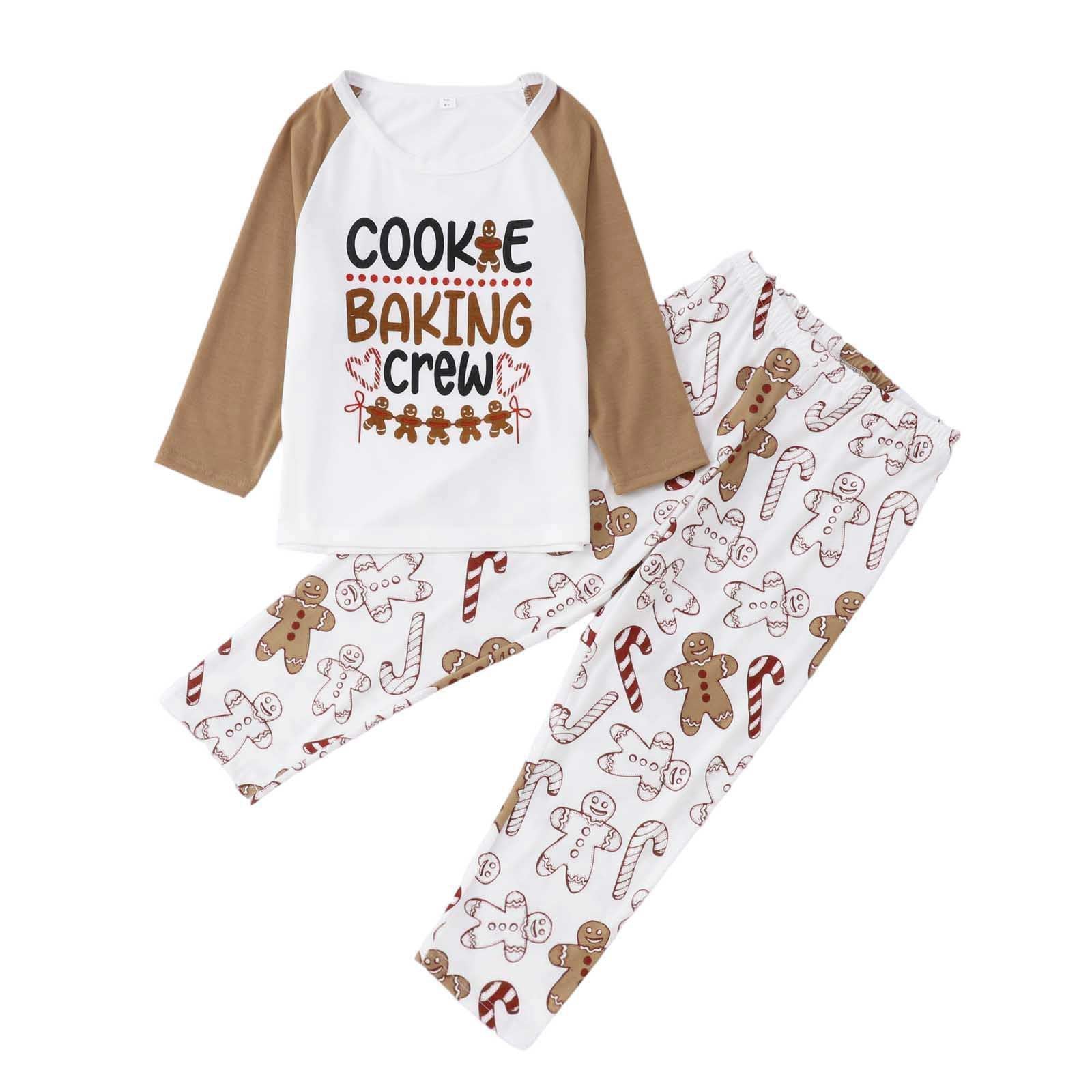 GingerJams | Familievenlige jule-pyjamas Khaki peberkagemønster