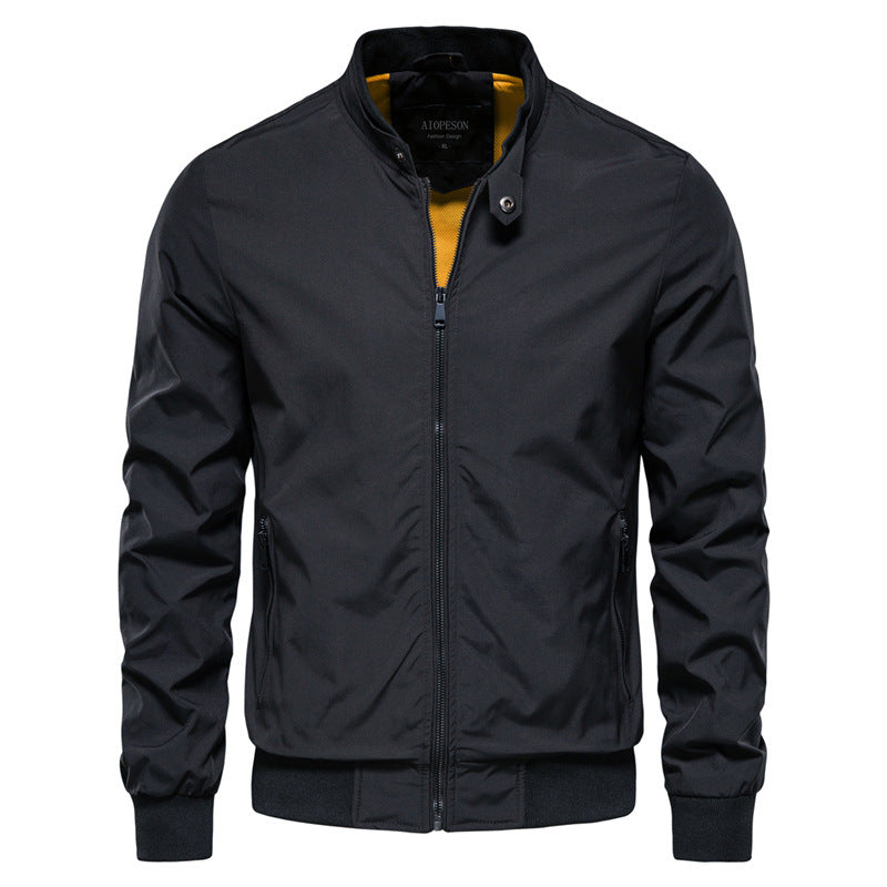 Tyron Herre Dunjakke – Slim Fit Vatteret Jakke med Høj Krave & Let Isolering