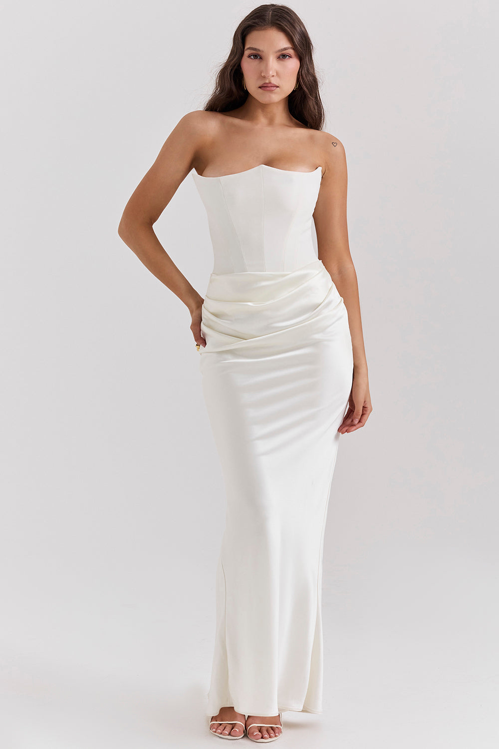 Lang Bustier Kjole til Kvinder | Struktureret Korset | Aften Elegance
