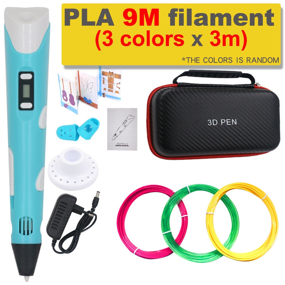 3D-Printpen DIY-tegnerpen med 200M PLA-filament, gave til børn