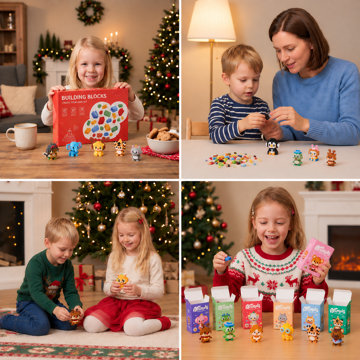 Adventskalender med djurbyggklossar – 24 dagar med söta byggfigurer
