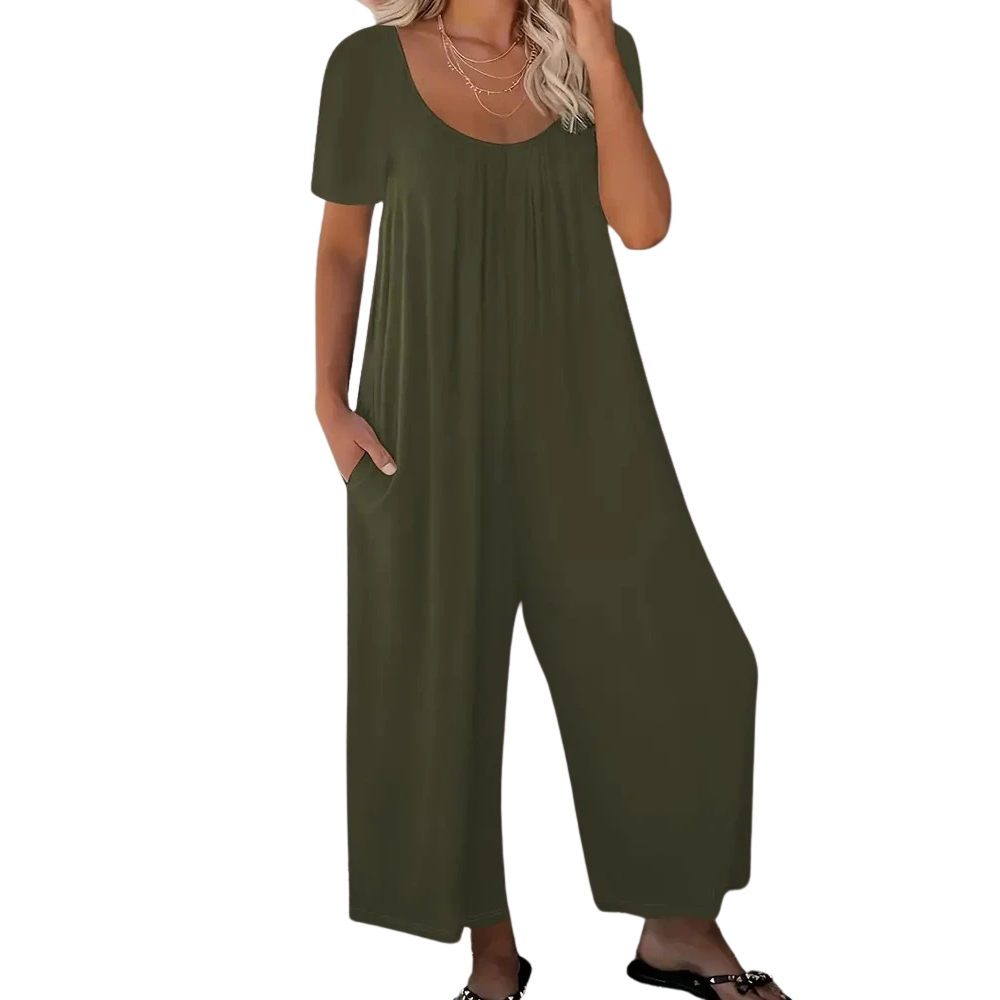 Sommerchik ensfarvet jumpsuit