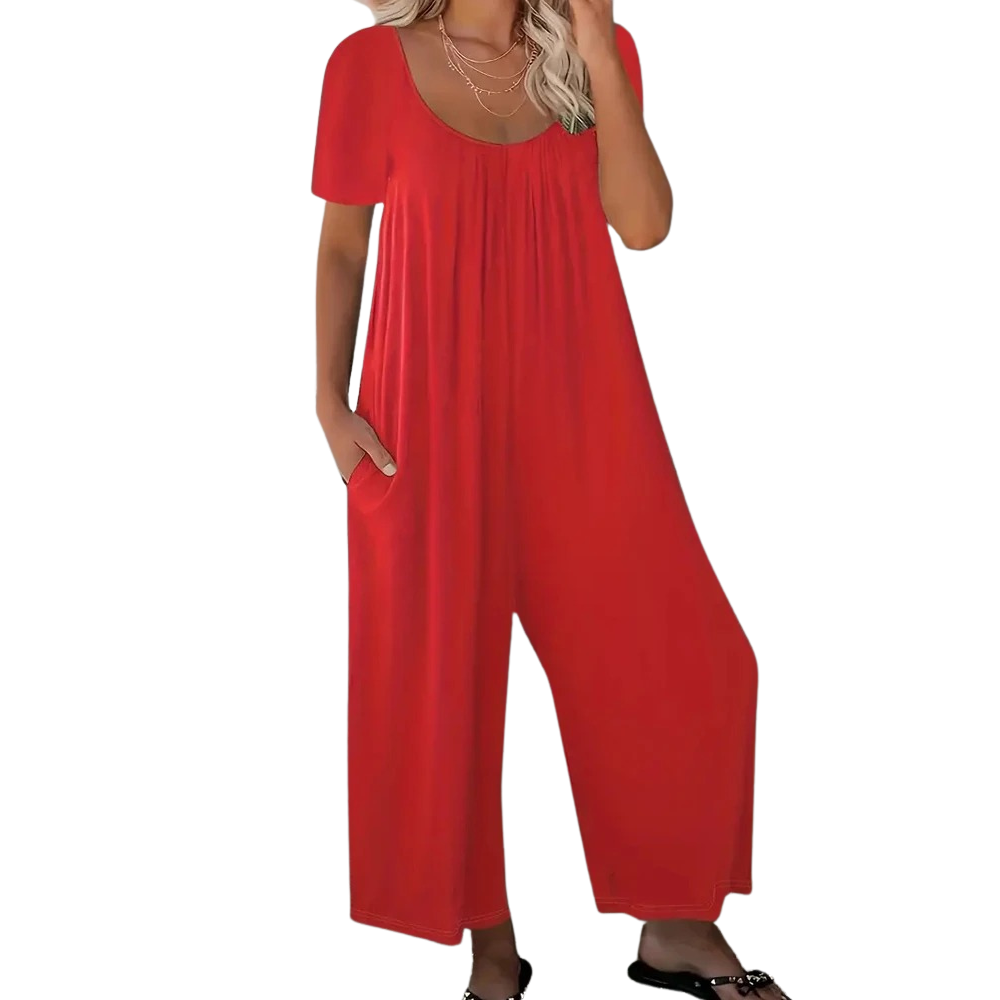 Sommerchik ensfarvet jumpsuit