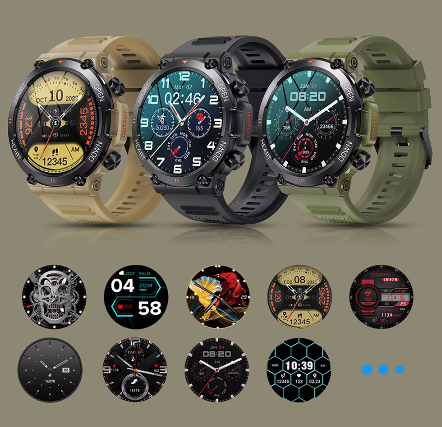 HD Bluetooth-smartwatch til mænd