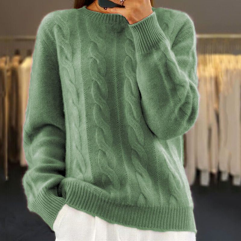 Michelle Pull Kvinde Vinter Strikket – Blød Varm Strik & Moderne Chic Stil