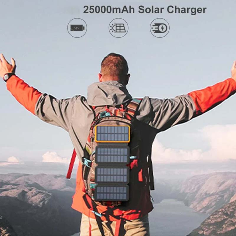PowerFold | Bærbar Sammenfoldelig Vandtæt Solenergibank-zarada.dk