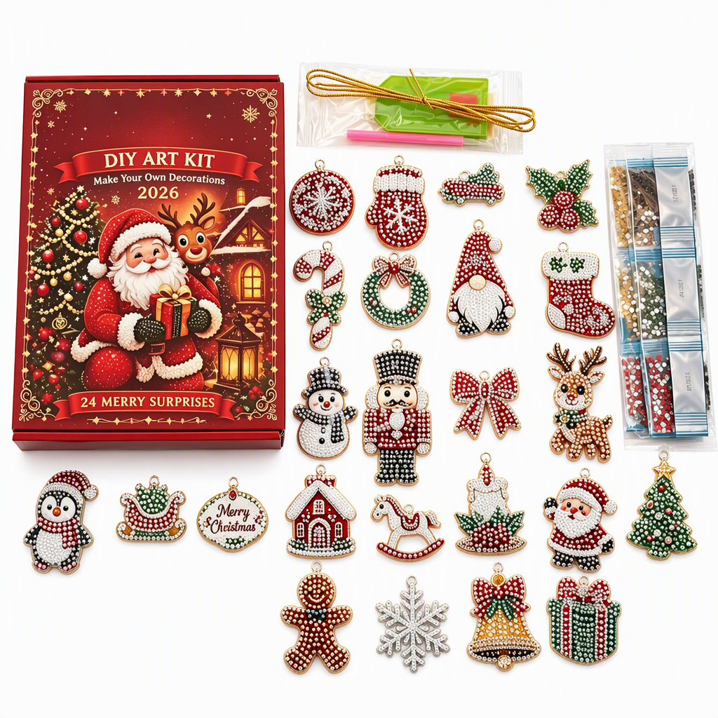 DIY-juldekoration Adventskalender 2026 – 24 dagar