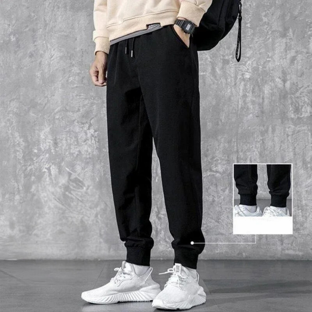 Sweatpants med lynlåslomme til mænd