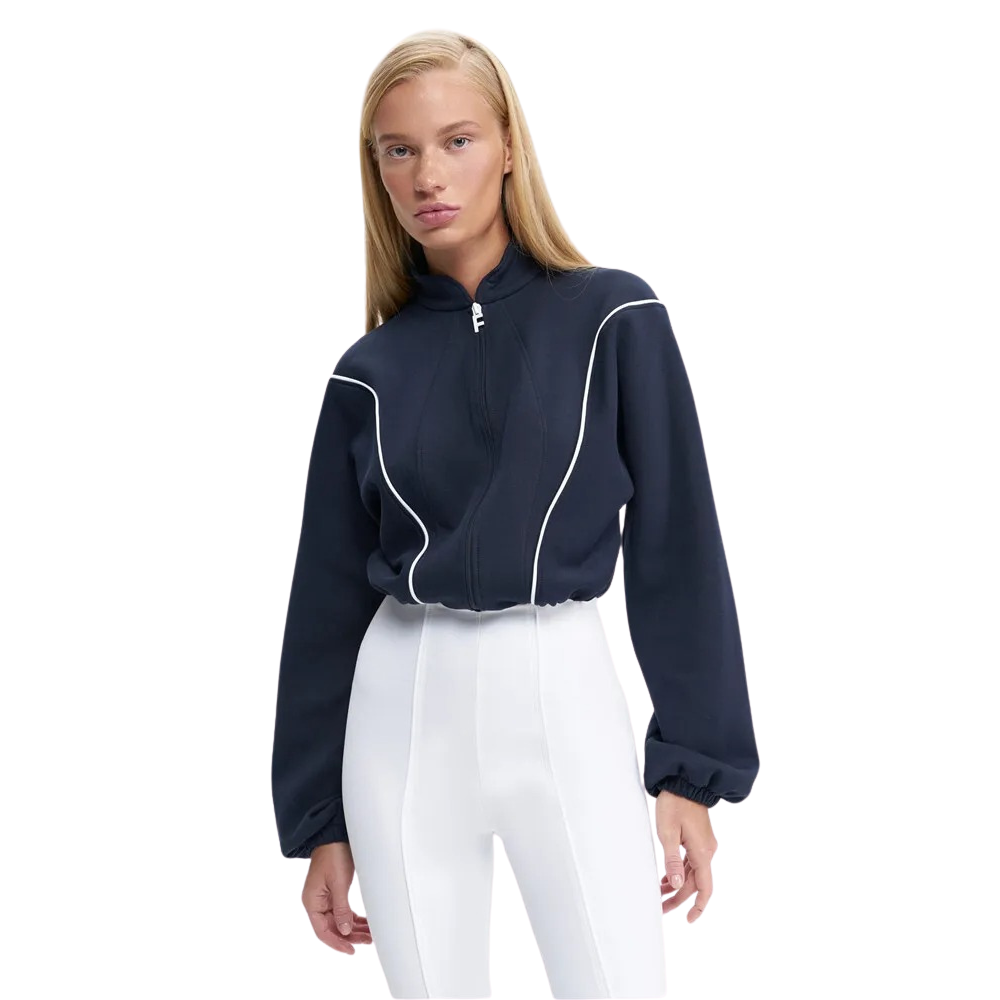 Langærmet jumpsuit med rullekrave til kvinder