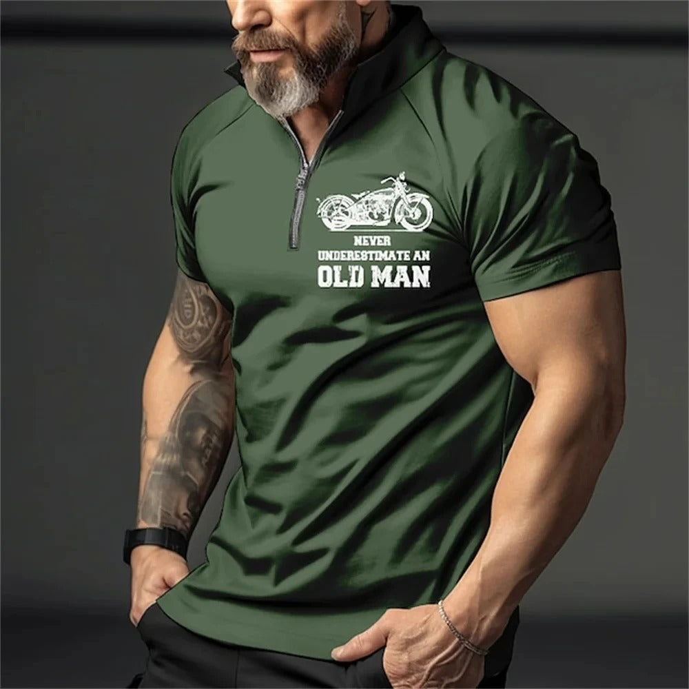 Herre Vintage 3D-print polo