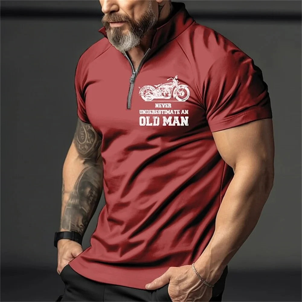 Herre Vintage 3D-print polo