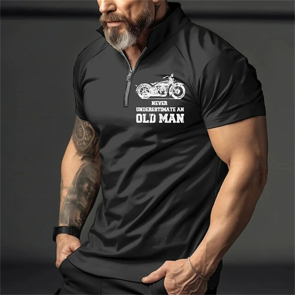 Herre Vintage 3D-print polo