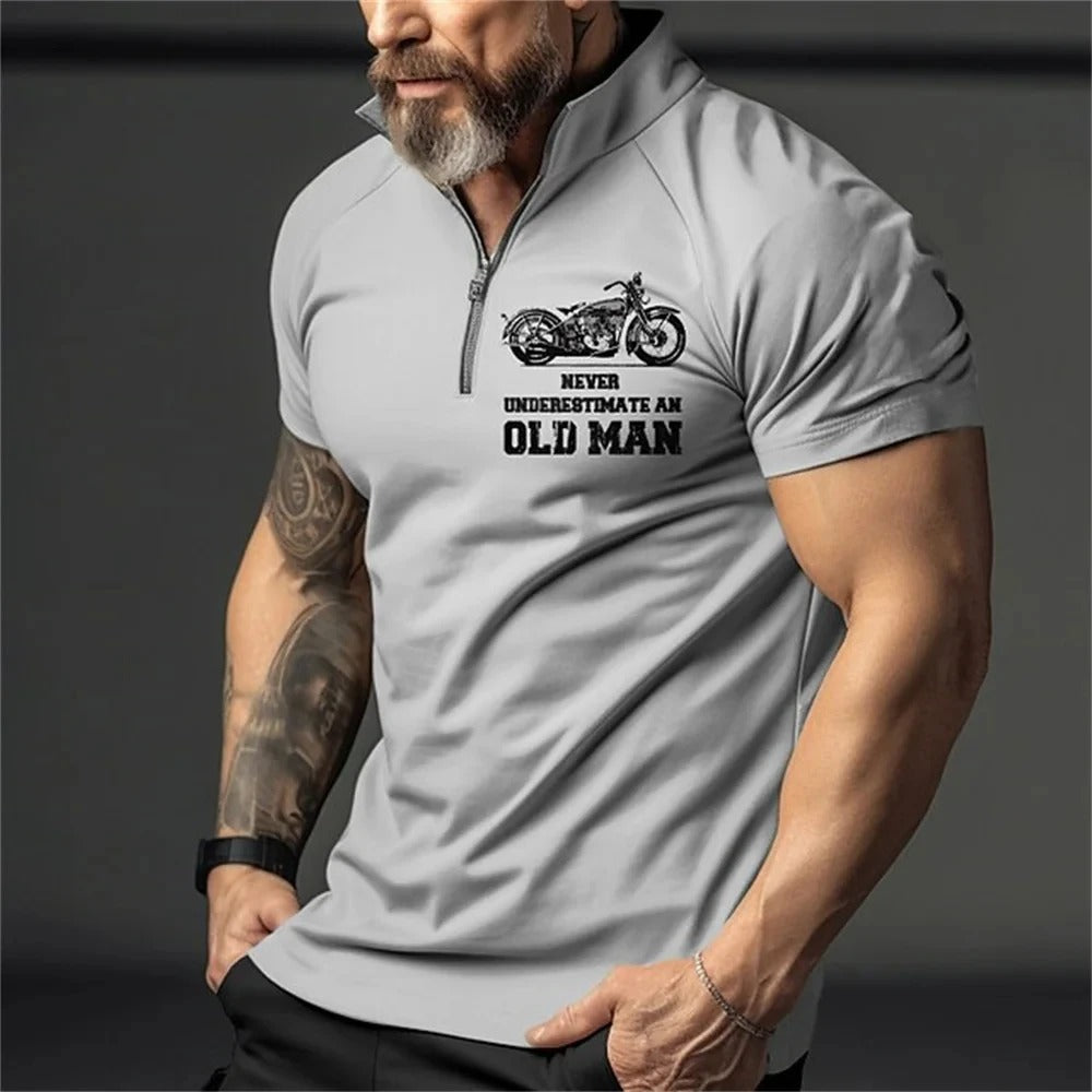 Herre Vintage 3D-print polo