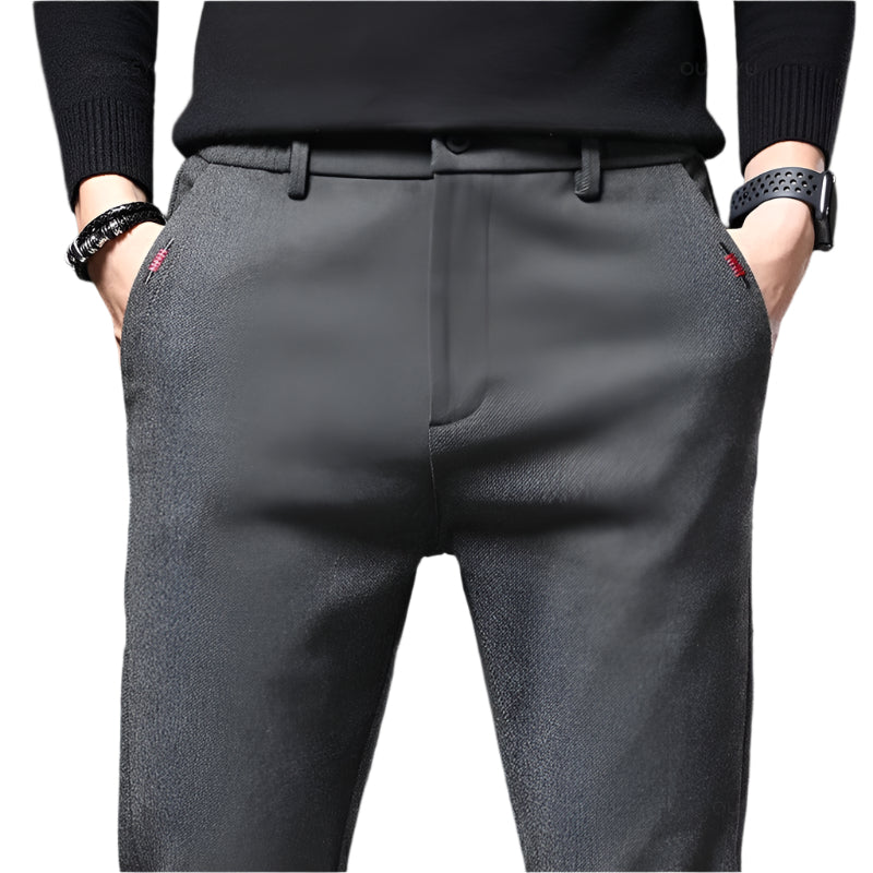 Slim fit bomuldsbukser til mænd
