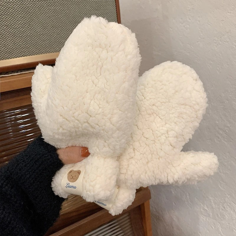 Kawaii plys varme handsker
