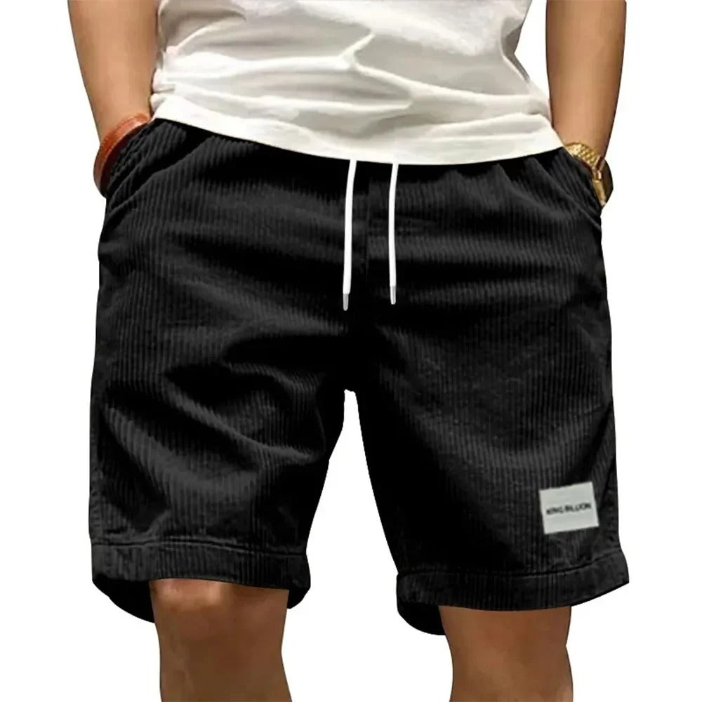 Vintage corduroy cargoshorts til mænd