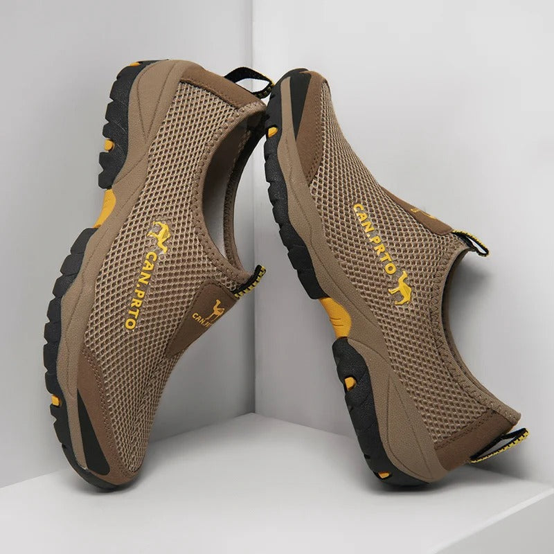 Mesh-slip-on sneakers til mænd