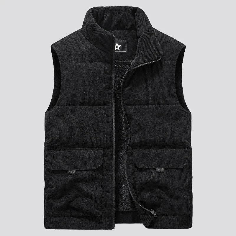 Varm vest i fleece til mænd