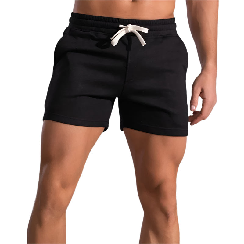 Herre sports shorts i bomuld