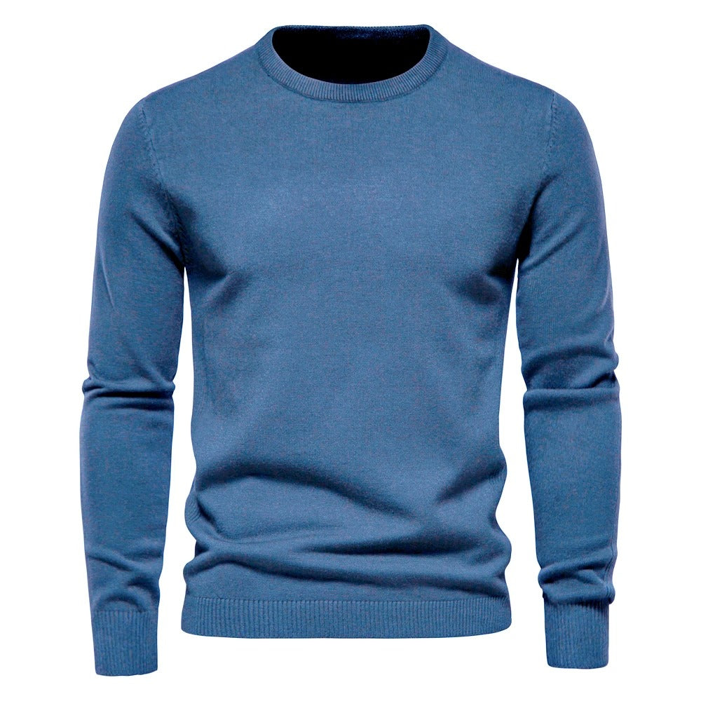 Tyk slim fit sweater til mænd