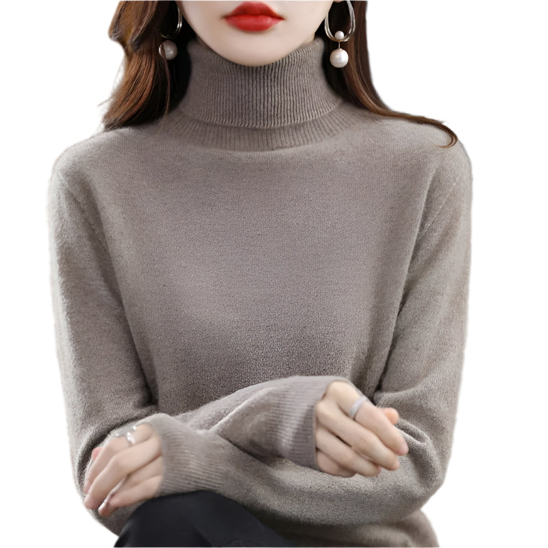 Strikket sweater i kashmir til kvinder