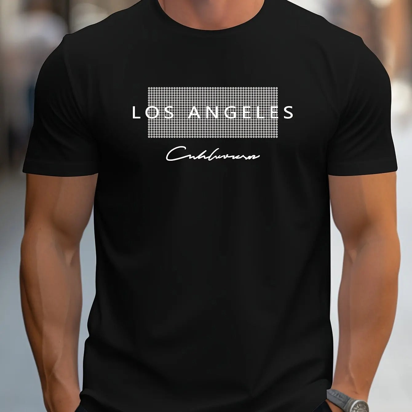 Los Angeles grafisk T-shirt til mænd