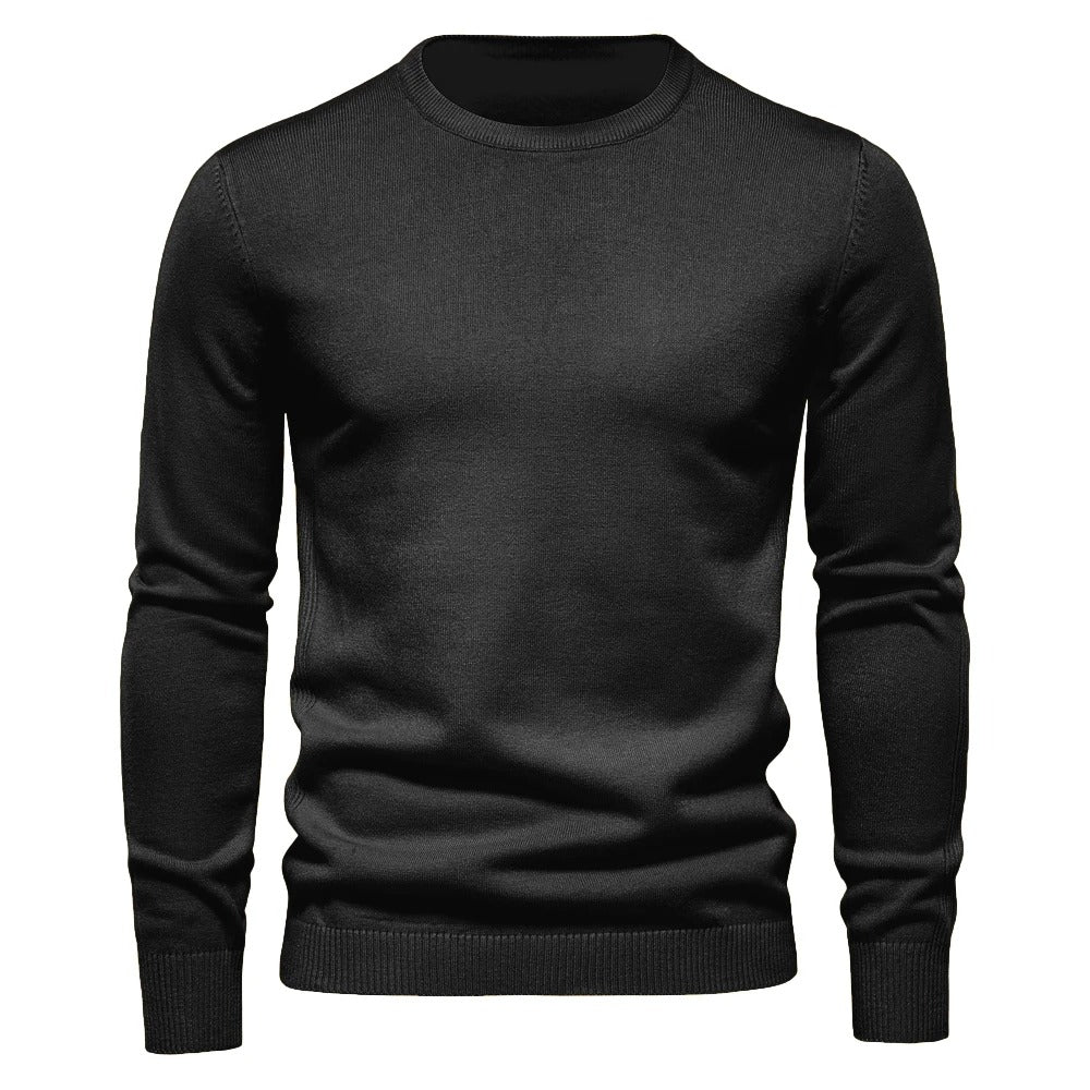 Tyk slim fit sweater til mænd