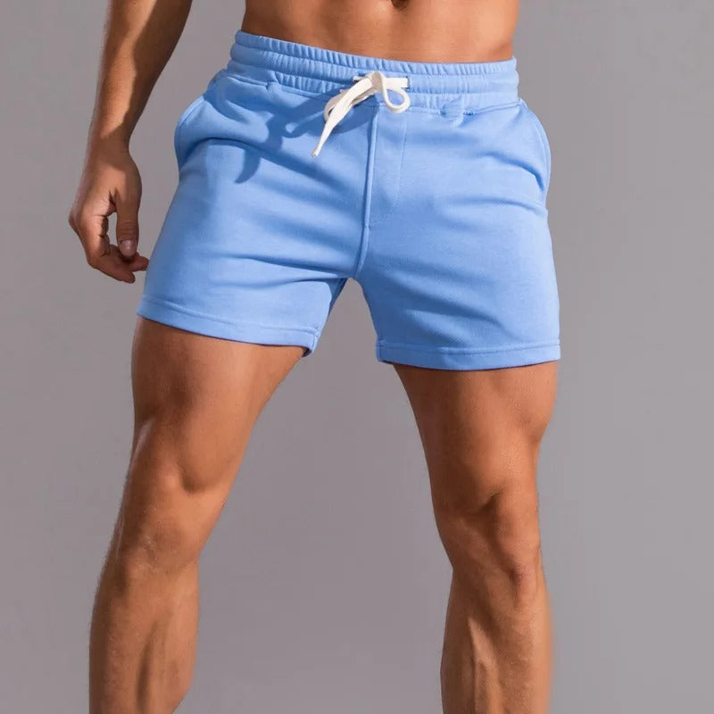 Herre sports shorts i bomuld