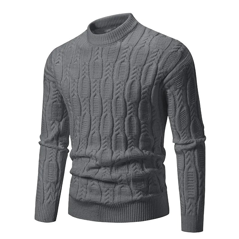 Blød strikket afslappet sweater til mænd