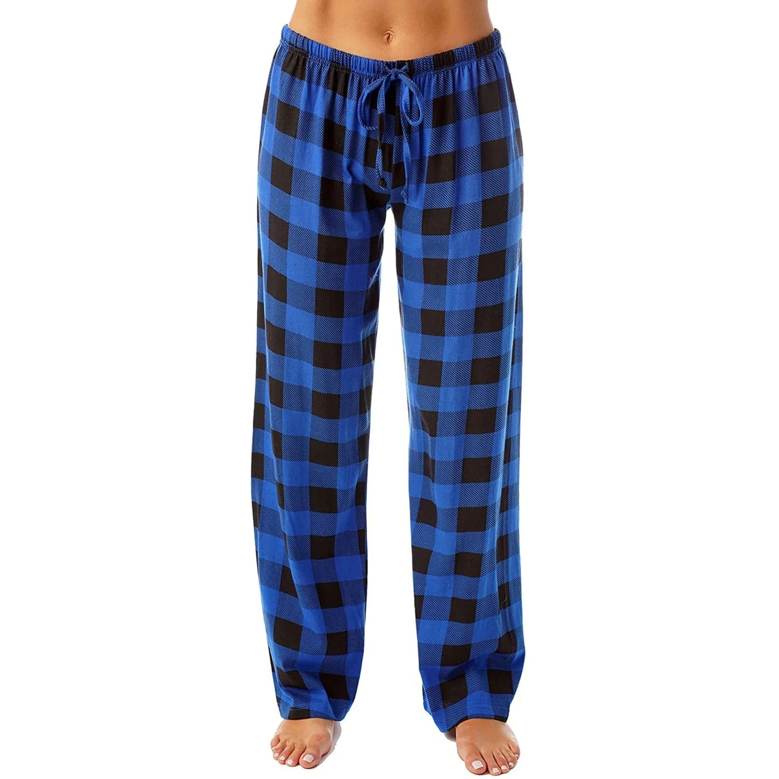 Kvinders plaidprintet pyjamas