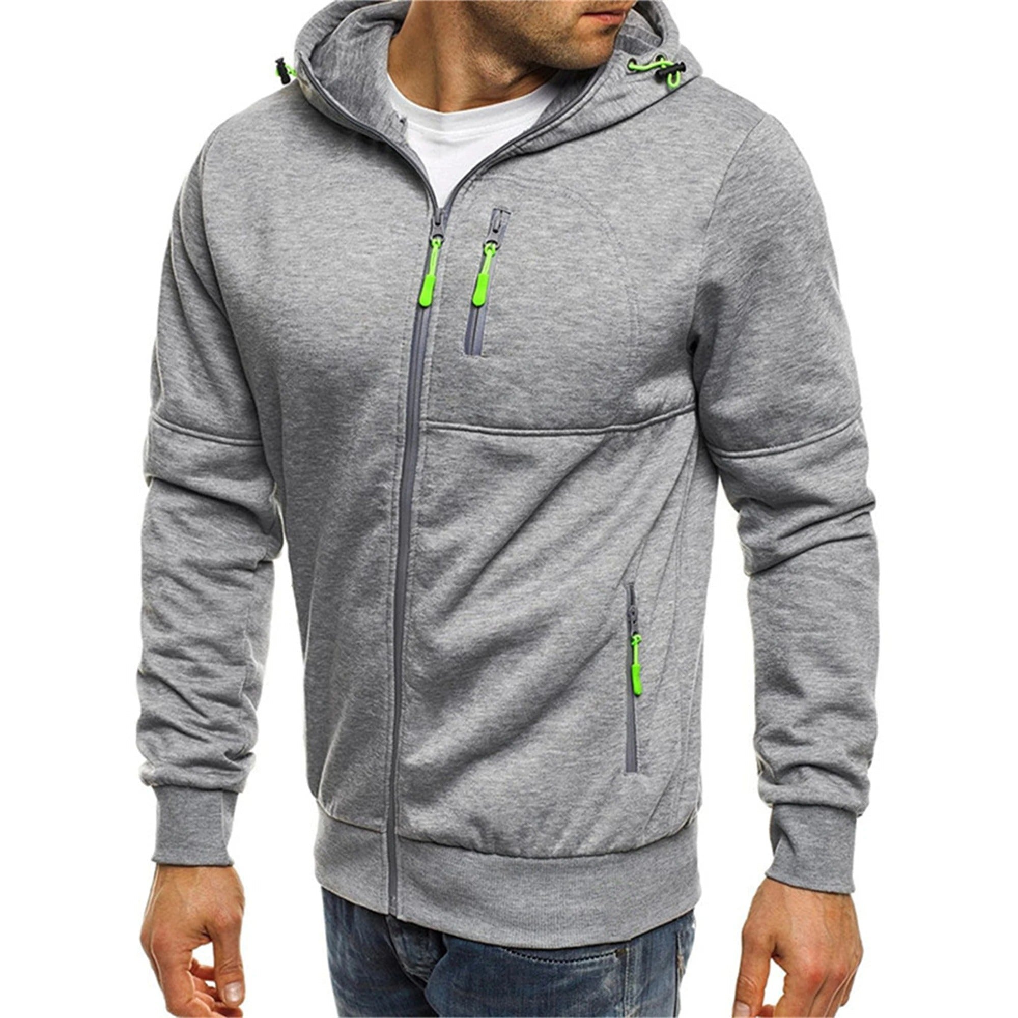 Afslappet sweatshirt med hætte til mænd
