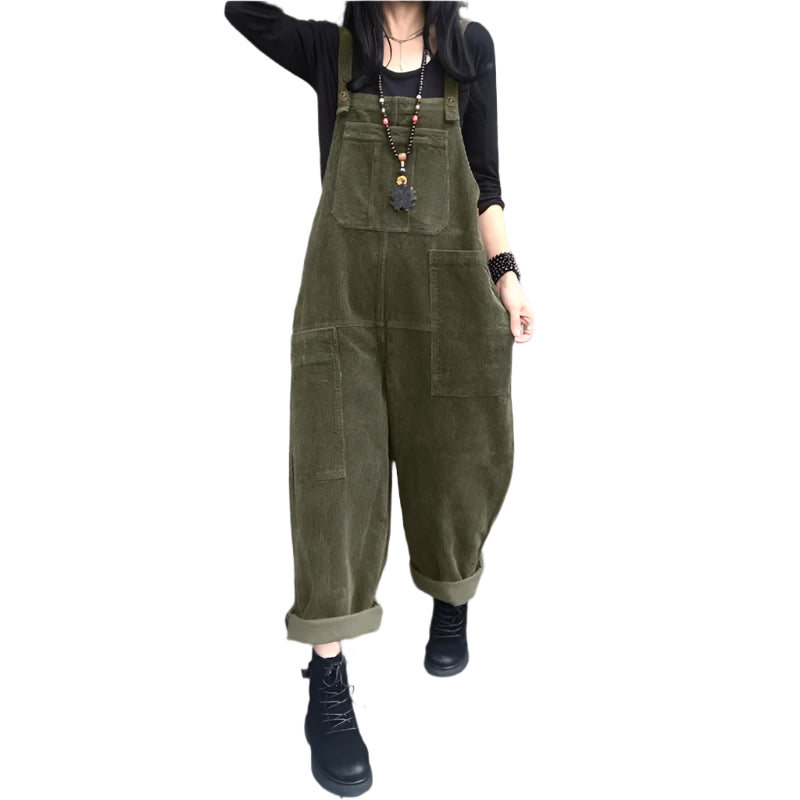 Jumpsuit i fløjlsbukser til kvinder