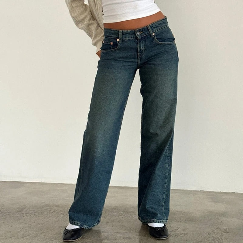 Baggy boyfriend-jeans til kvinder