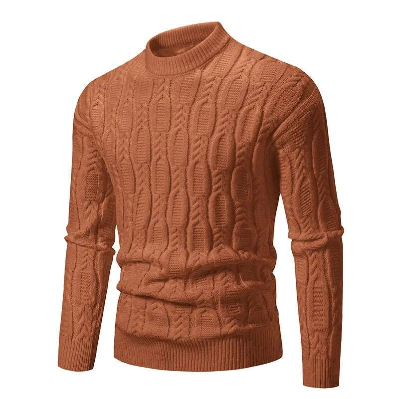 Blød strikket afslappet sweater til mænd