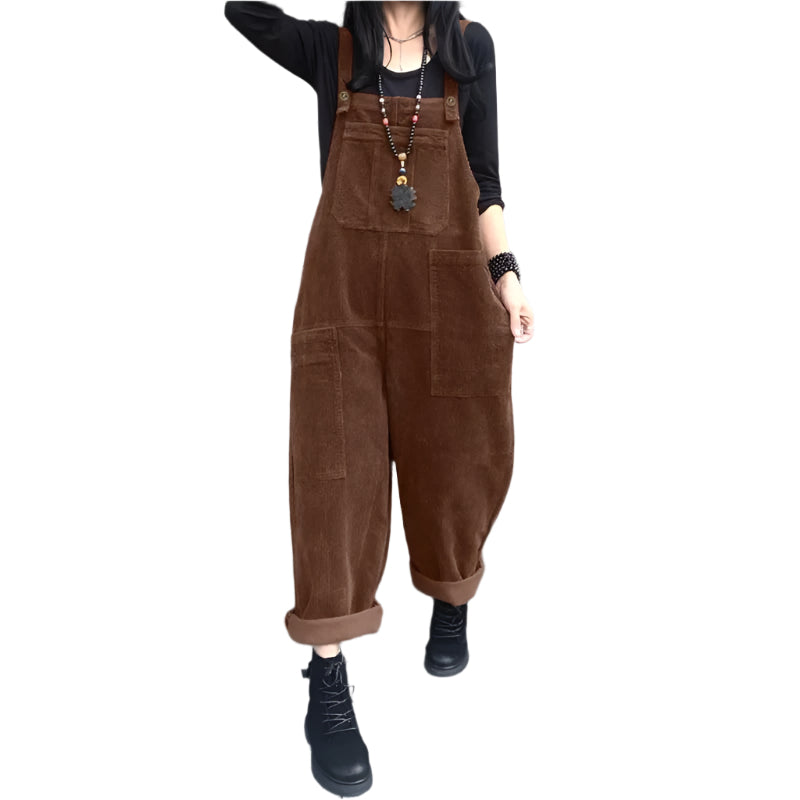 Jumpsuit i fløjlsbukser til kvinder