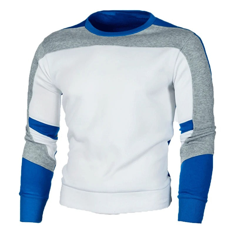 Afslappet sweatshirt med rund hals til mænd