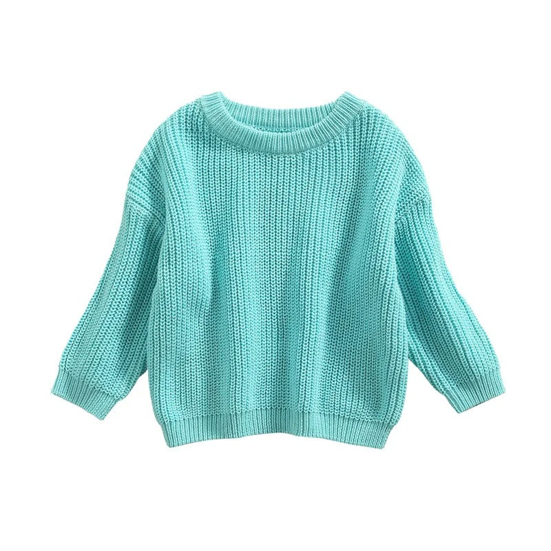 Casual strikket pullover til børn