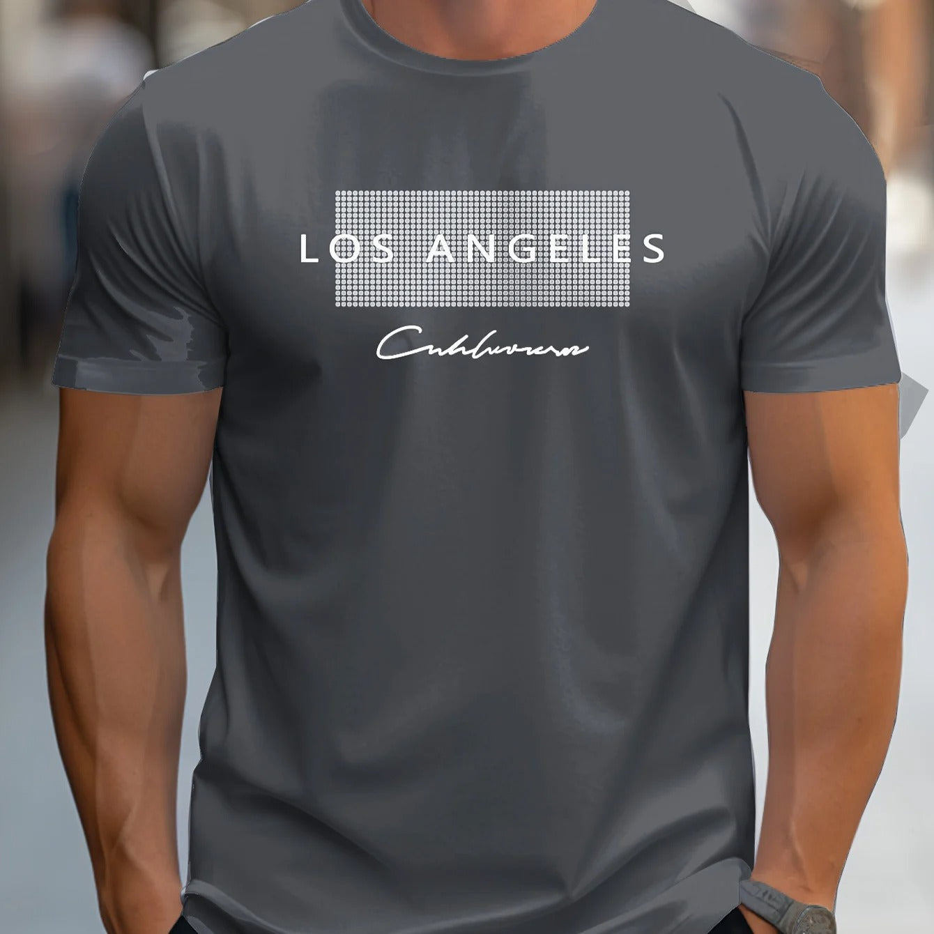 Los Angeles grafisk T-shirt til mænd