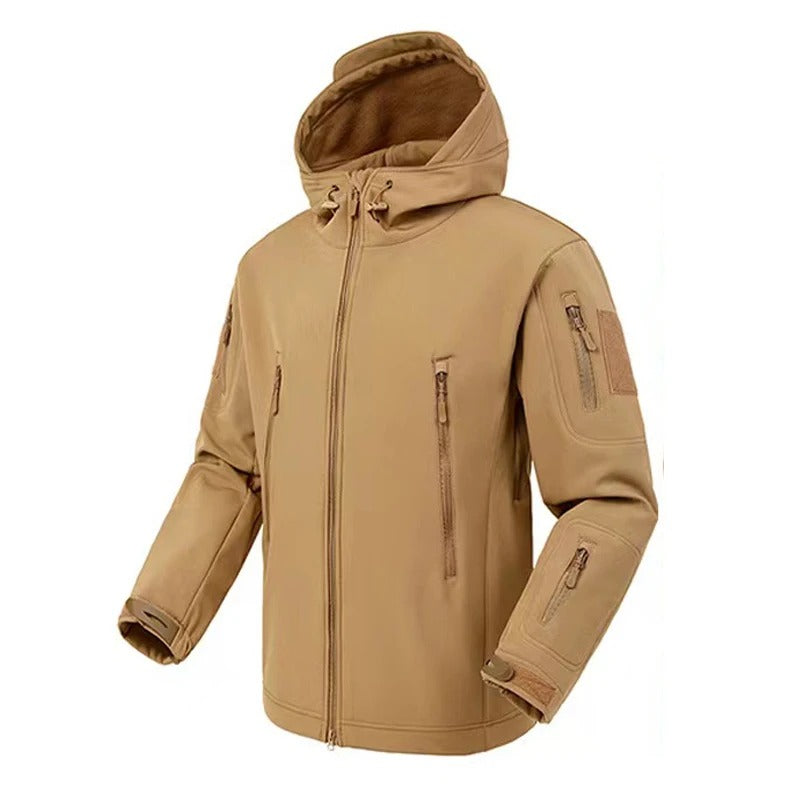 Vandtæt taktisk softshell-jakke til mænd