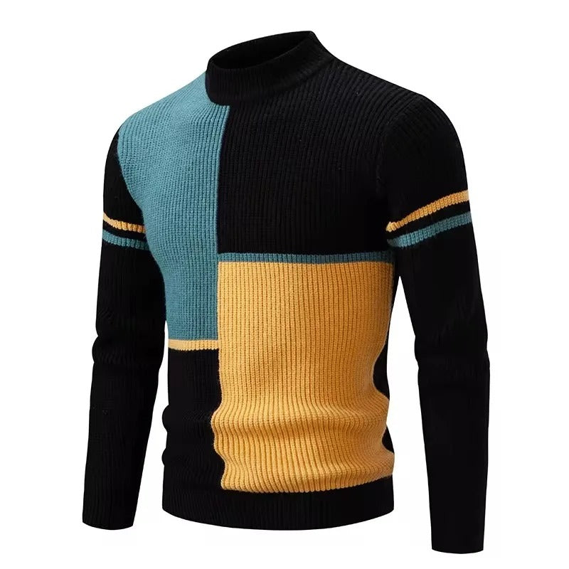 Varm strikket sweater til mænd
