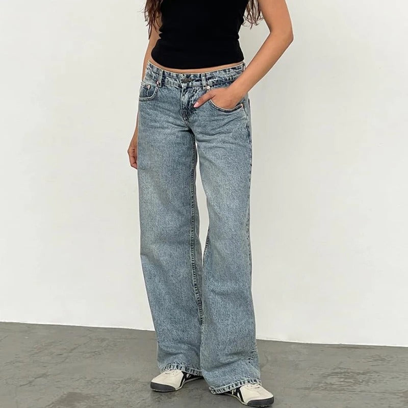 Baggy boyfriend-jeans til kvinder