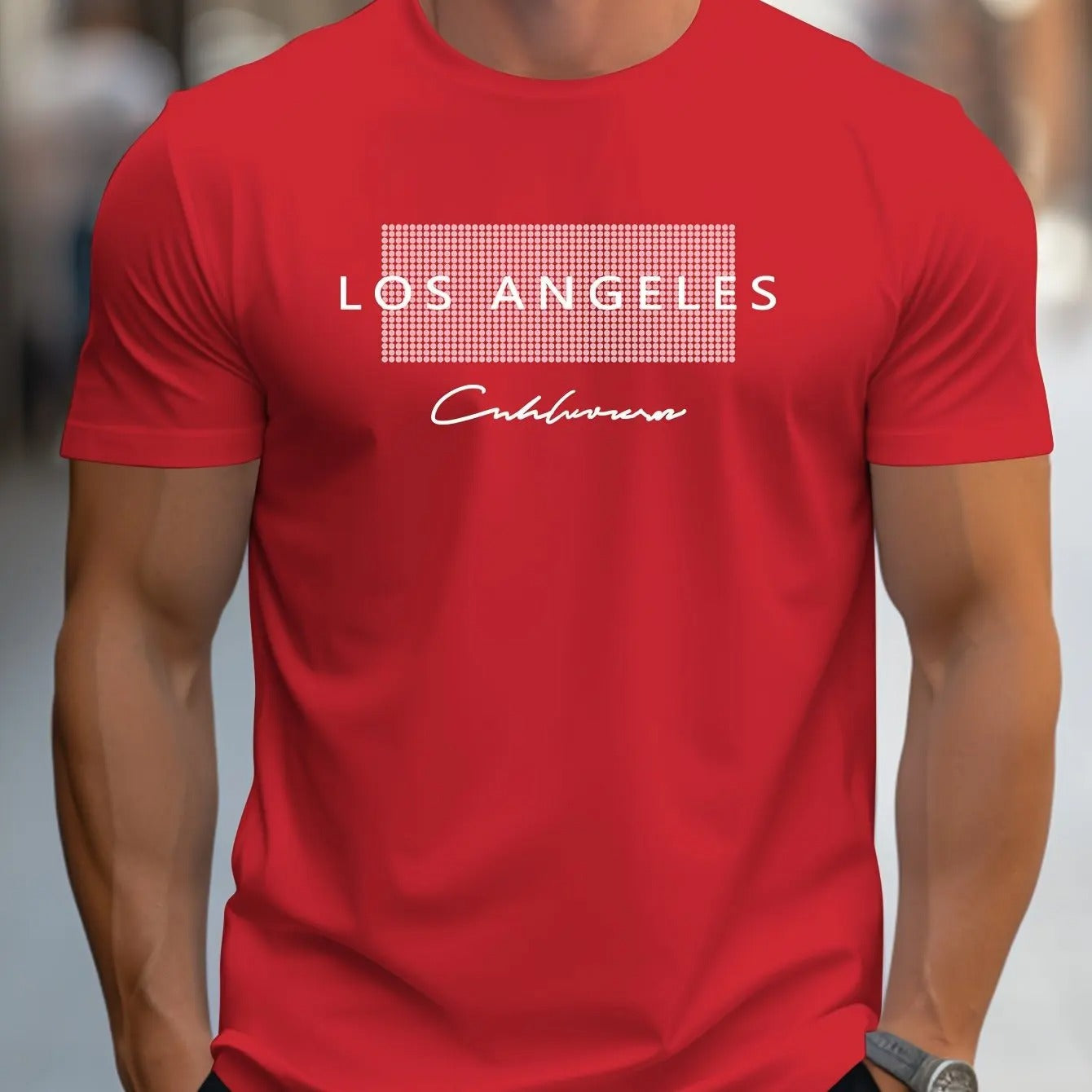 Los Angeles grafisk T-shirt til mænd