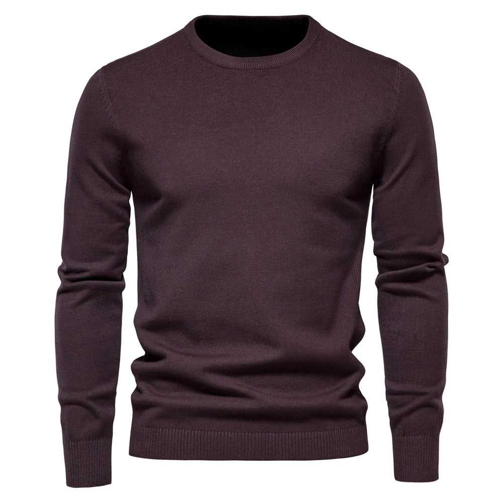 Tyk slim fit sweater til mænd